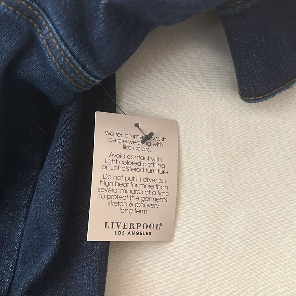Woman’s Liverpool denim jacket 3x nwt - Picture 5 of 10